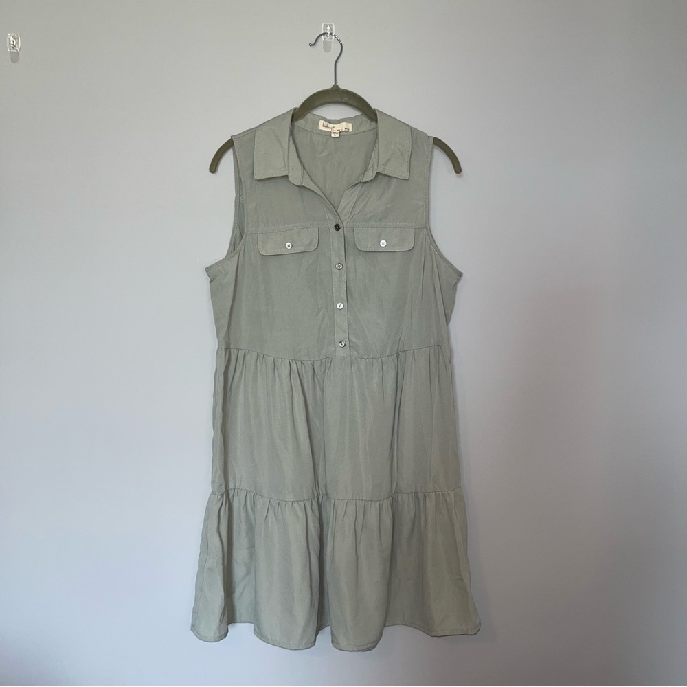 BeBop Green Dress Chic and Versatile Large
